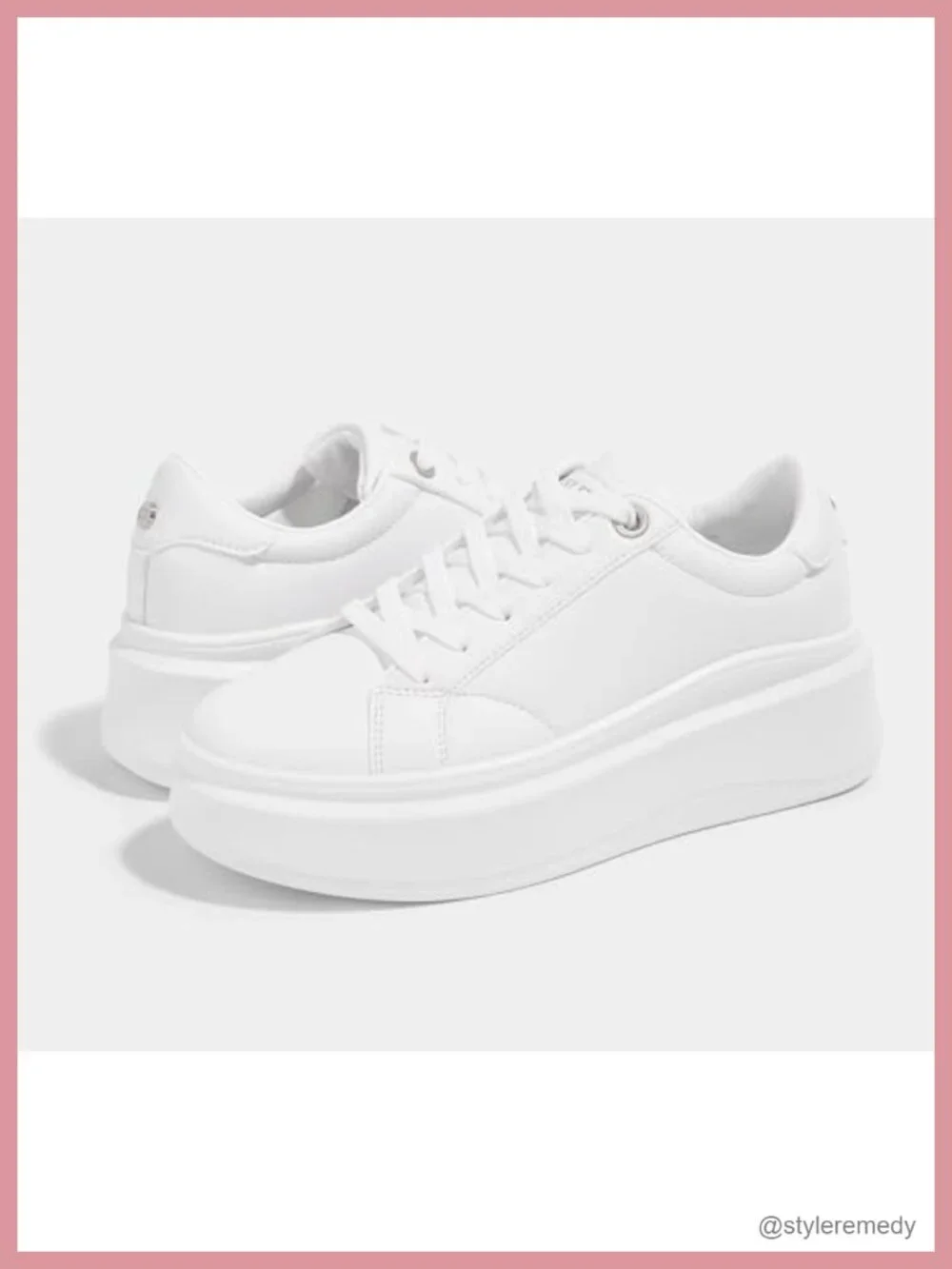 Platform Fashion Sneakers Thick Sole Low Top Casual Walking Anti-Slip